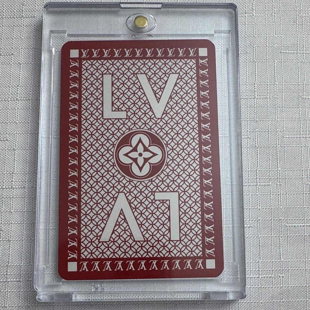 Louis Vuitton Authentic Playing Card in protective case